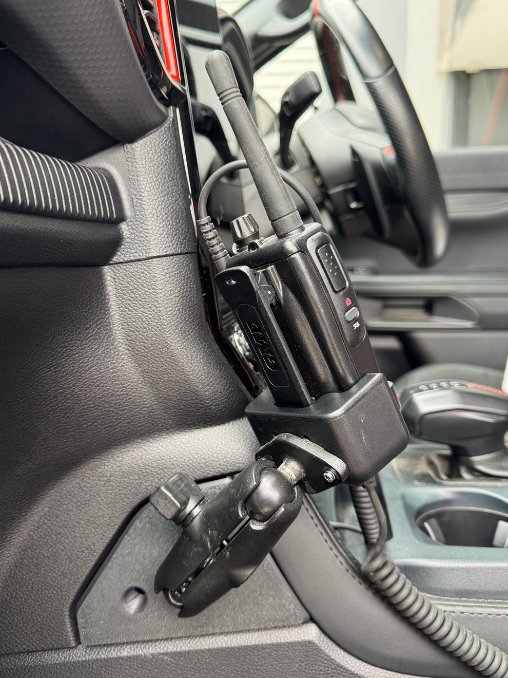 Ford Ranger Console Screen Ford Ranger / Raptor / Everest Console Mount (Next Gen) - RIGHT SIDE ...